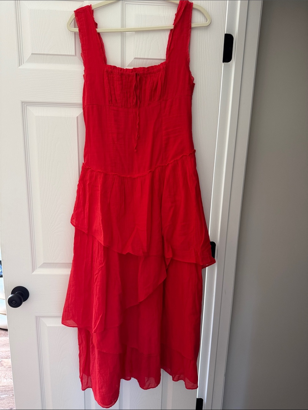 Free People Red In Your Dreams Midi Dress